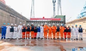 舟山中遠海運重工15.4萬噸穿梭油輪N787項目順利鋪底